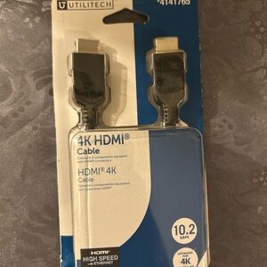 Utilitech  3 ft 4K HDMI Cable - Black